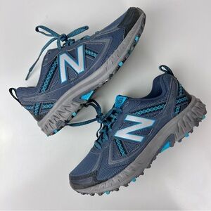 Blue & teal New Balance trail sneakers